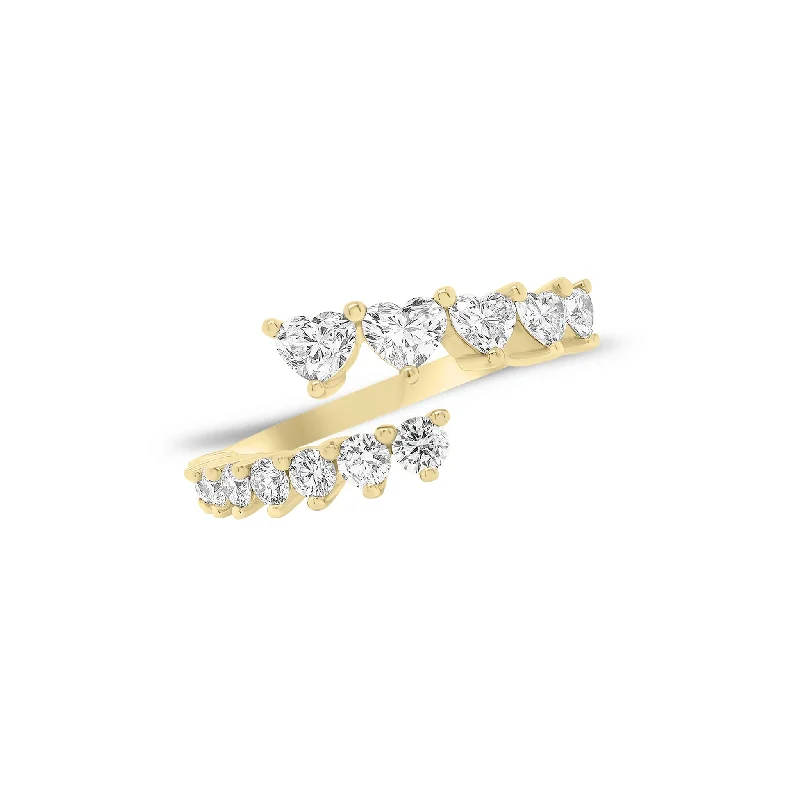 Beaded Fashion Rings in Natural Stones and Cotton Cord for a Handmade AestheticHeart-Shaped & Round Diamond Wrap Ring Beaded Fashion Rings in Natural Stones and Cotton Cord for a Handmade AestheticHeart-Shaped & Round Diamond Wrap Ring