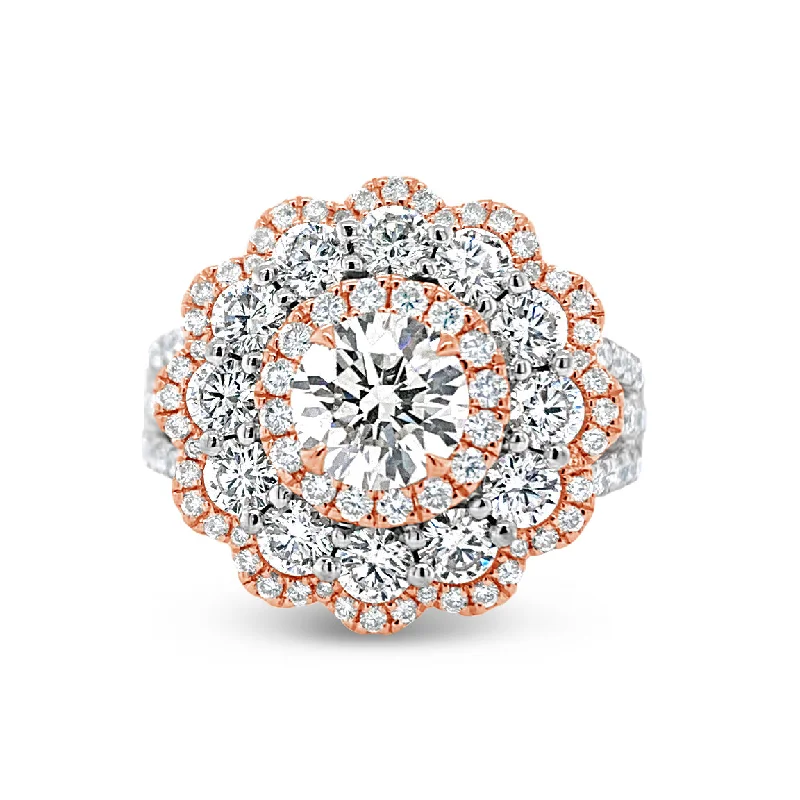 Textured Fashion Rings in Pewter with Hammered and Embossed SurfacesDiamond Carnation Ring Textured Fashion Rings in Pewter with Hammered and Embossed SurfacesDiamond Carnation Ring