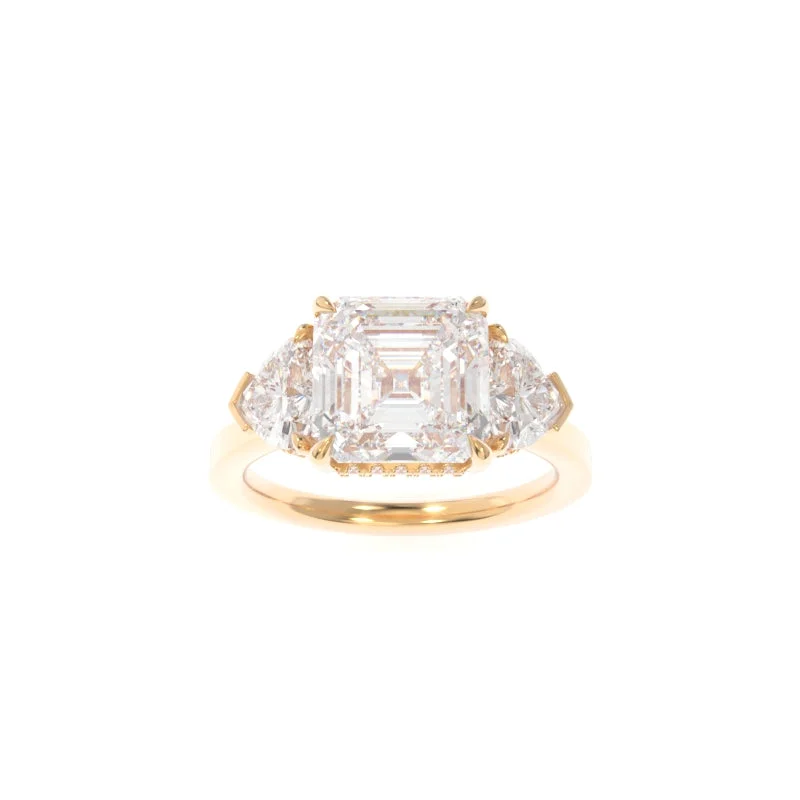 Men's Garnet Engagement Rings in 18K Gold Vermeil with Intricate Engraved DetailsMichelle Solitaire (Heart Version) Asscher Men's Garnet Engagement Rings in 18K Gold Vermeil with Intricate Engraved DetailsMichelle Solitaire (Heart Version) Asscher
