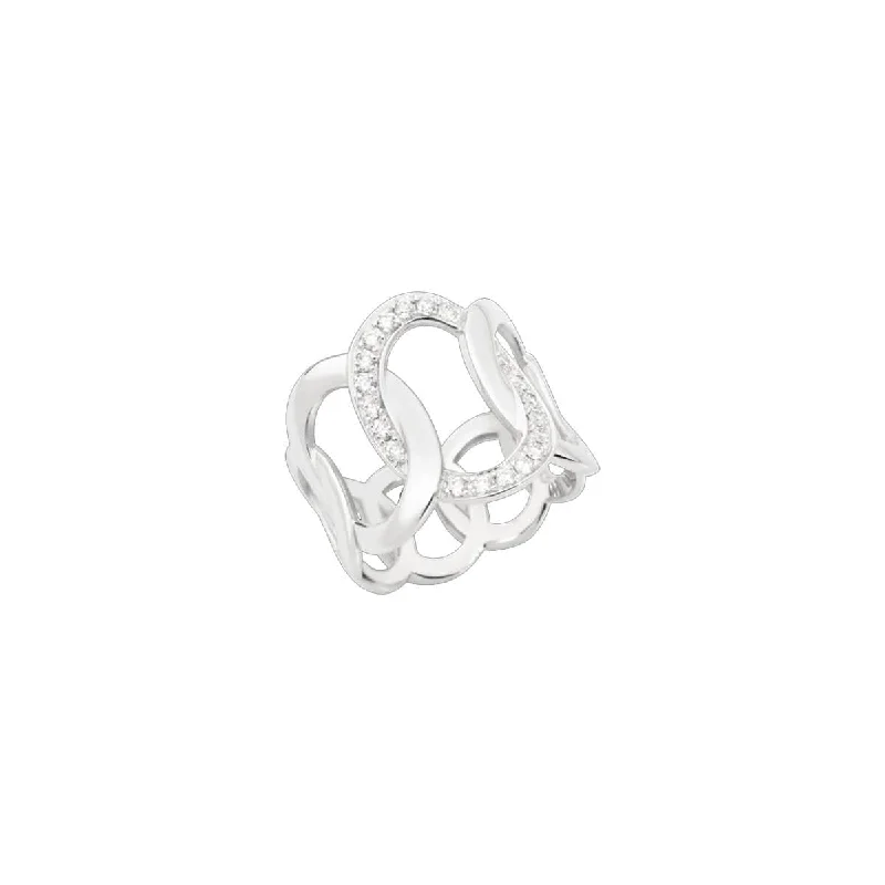 Rhinestone - Embellished Fashion Rings in Silver - Tone Metal for a Glamorous TouchDiamond Brera Ring Rhinestone - Embellished Fashion Rings in Silver - Tone Metal for a Glamorous TouchDiamond Brera Ring
