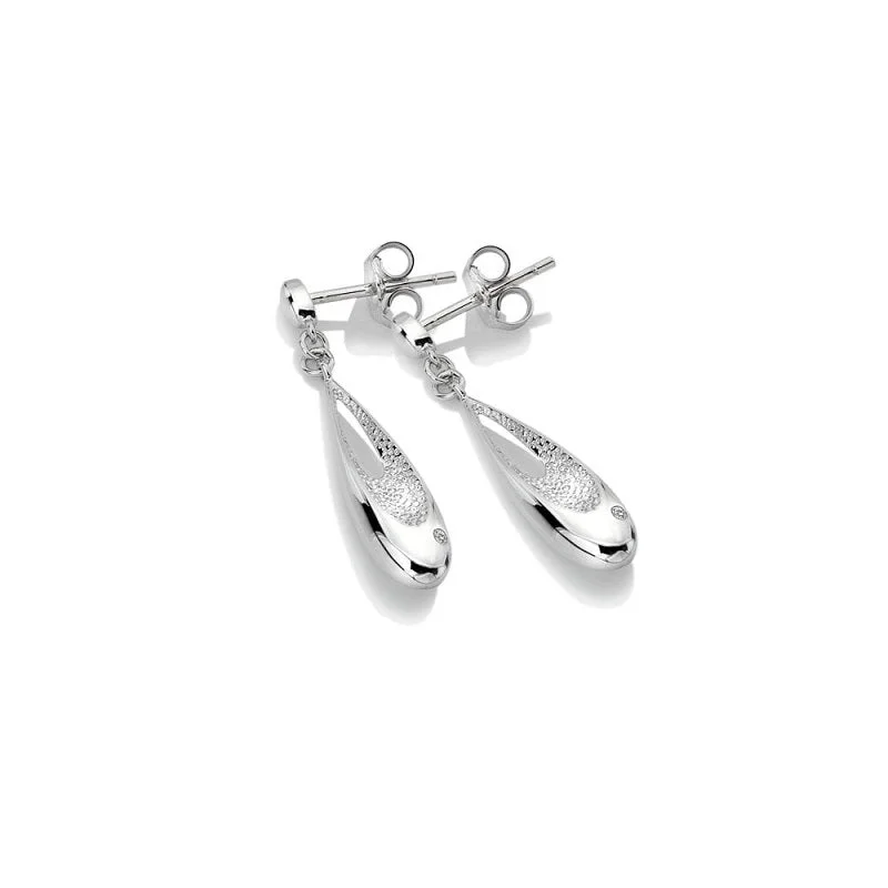 Hot Diamonds Quest Sterling Silver Drop Earrings