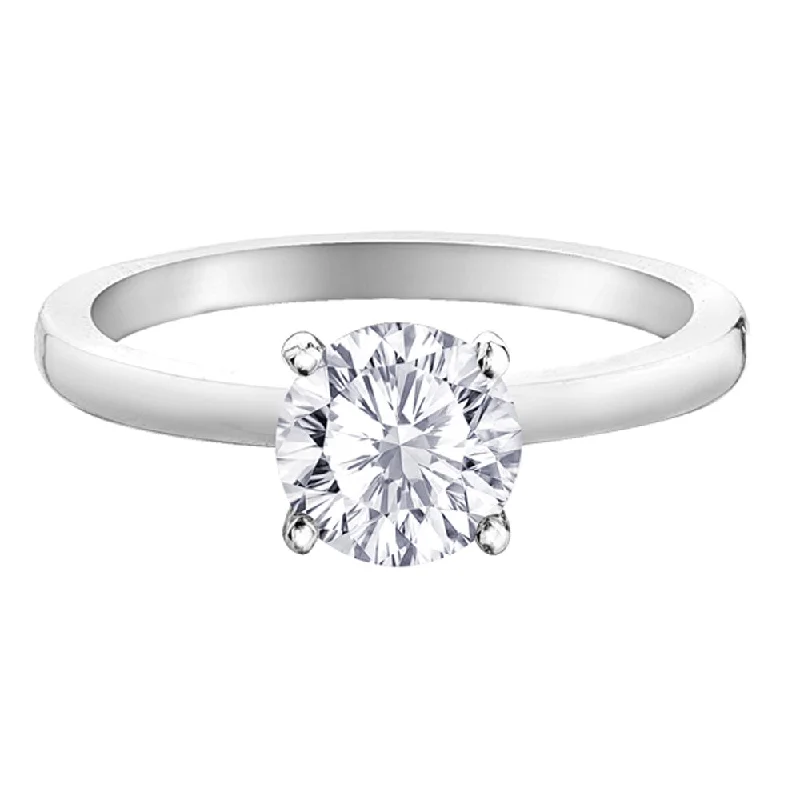 Adjustable Women's Diamond Rings with a Flexible Band for a Comfortable and Custom FitRound Canadian Diamond Solitaire Engagement Ring Adjustable Women's Diamond Rings with a Flexible Band for a Comfortable and Custom FitRound Canadian Diamond Solitaire Engagement Ring