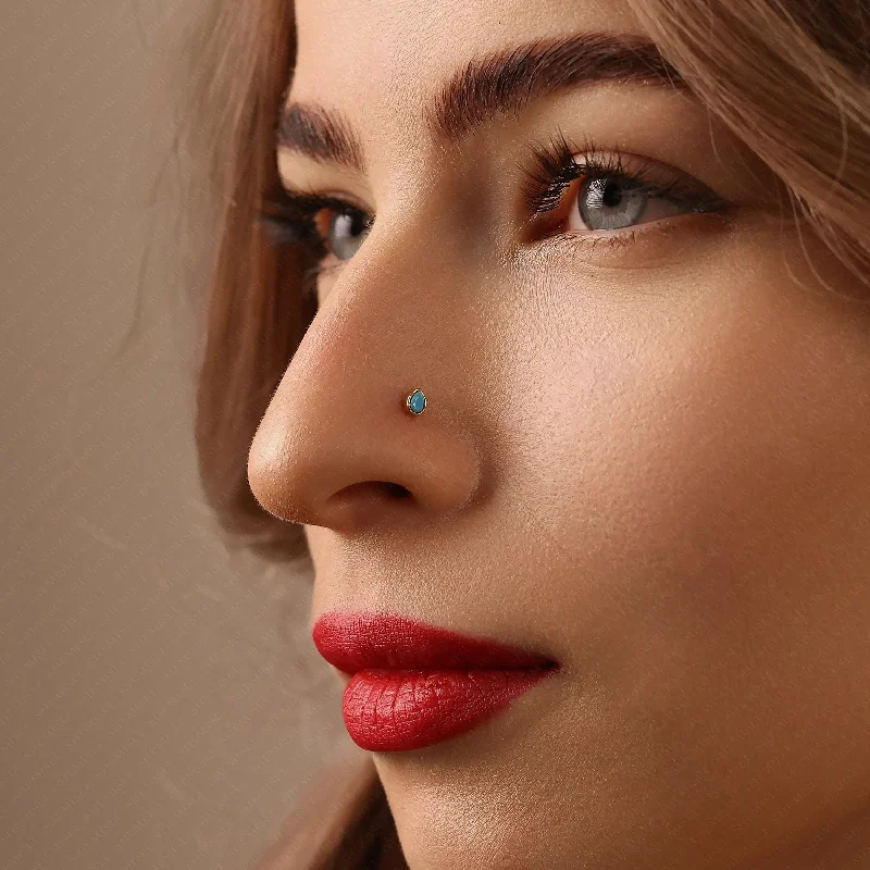 Matte - Finish Titanium Hexagon Stud Earrings for a Sleek and Contemporary StyleTiny Teardrop Turquoise Threadless Flat Back Nose Stud, 20,18,16ga, 5-10mm Surgical Steel SHEMISLI SS596 Matte - Finish Titanium Hexagon Stud Earrings for a Sleek and Contemporary StyleTiny Teardrop Turquoise Threadless Flat Back Nose Stud, 20,18,16ga, 5-10mm Surgical Steel SHEMISLI SS596