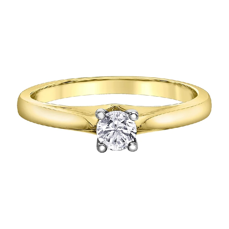 Channel - Set Women's Diamond Rings with Diamonds Securely Held in a Metal Groove for DurabilityCanadian Diamond Solitaire Ring Channel - Set Women's Diamond Rings with Diamonds Securely Held in a Metal Groove for DurabilityCanadian Diamond Solitaire Ring