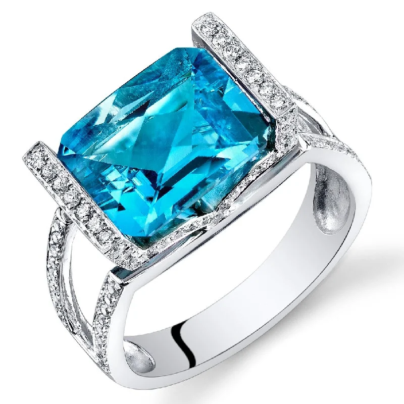 Lapis Lazuli Gemstone Rings in Sterling Silver with a Star - Shaped Setting for a Celestial - Inspired Piece14k White Gold 4.6ct Swiss Blue Topaz and Diamond Ring Lapis Lazuli Gemstone Rings in Sterling Silver with a Star - Shaped Setting for a Celestial - Inspired Piece14k White Gold 4.6ct Swiss Blue Topaz and Diamond Ring