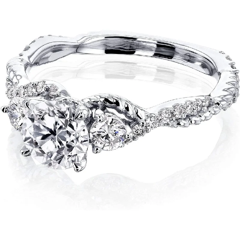 Women's Diamond Rings with Opal Inlays and Diamond Accents for a Mysterious and Iridescent LookAnnello by Kobelli Cobra 14k White Gold 3 Stone Diamond Engagement Ring (HI/I, GH/I) Women's Diamond Rings with Opal Inlays and Diamond Accents for a Mysterious and Iridescent LookAnnello by Kobelli Cobra 14k White Gold 3 Stone Diamond Engagement Ring (HI/I, GH/I)
