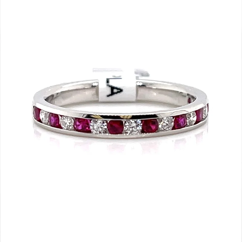 Minimalist Fashion Rings in Stainless Steel with a Single Solitaire CrystalBremer Jewelry Ruby and Diamond Channel Set Fashion Ring in Platinum (0.58ctw) Minimalist Fashion Rings in Stainless Steel with a Single Solitaire CrystalBremer Jewelry Ruby and Diamond Channel Set Fashion Ring in Platinum (0.58ctw)
