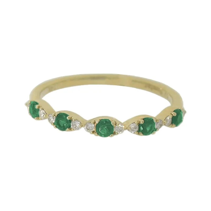 Beaded Fashion Rings in Natural Stones and Cotton Cord for a Handmade AestheticEmerald & Diamond Stackable Band Beaded Fashion Rings in Natural Stones and Cotton Cord for a Handmade AestheticEmerald & Diamond Stackable Band