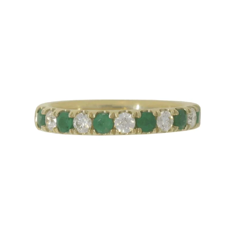 Fashion Rings with Zodiac Symbols in Gold - Filled Metal for a Personalized TouchEmerald & Diamond Comfort Fit Band Fashion Rings with Zodiac Symbols in Gold - Filled Metal for a Personalized TouchEmerald & Diamond Comfort Fit Band