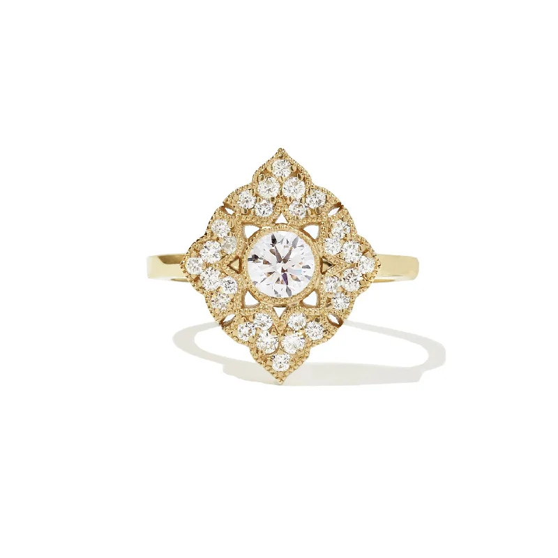 Men's Citrine Engagement Rings in Stainless Steel with a Stackable Band DesignDeco Baroque Round Brilliant Diamond Mosaic Ring Men's Citrine Engagement Rings in Stainless Steel with a Stackable Band DesignDeco Baroque Round Brilliant Diamond Mosaic Ring