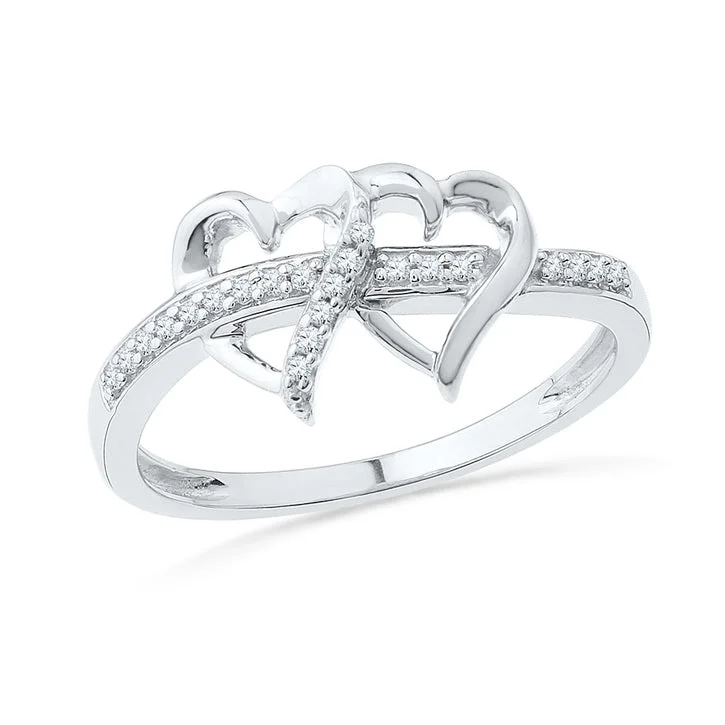 Fashion Rings with Zodiac Symbols in Gold - Filled Metal for a Personalized TouchDouble Heart Ring with Diamond Accents Fashion Rings with Zodiac Symbols in Gold - Filled Metal for a Personalized TouchDouble Heart Ring with Diamond Accents