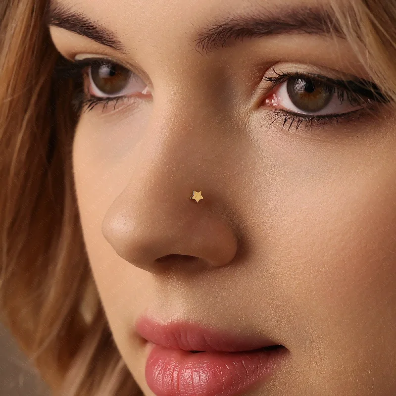Adjustable - Back Crystal Stud Earrings in Clear for a Sparkling and Versatile PieceSuper Tiny Cute Star Threadless Flat Back Nose Stud, 20,18,16ga, 5-10mm Unisex, Surgical Steel SHEMISLI SS903 Adjustable - Back Crystal Stud Earrings in Clear for a Sparkling and Versatile PieceSuper Tiny Cute Star Threadless Flat Back Nose Stud, 20,18,16ga, 5-10mm Unisex, Surgical Steel SHEMISLI SS903