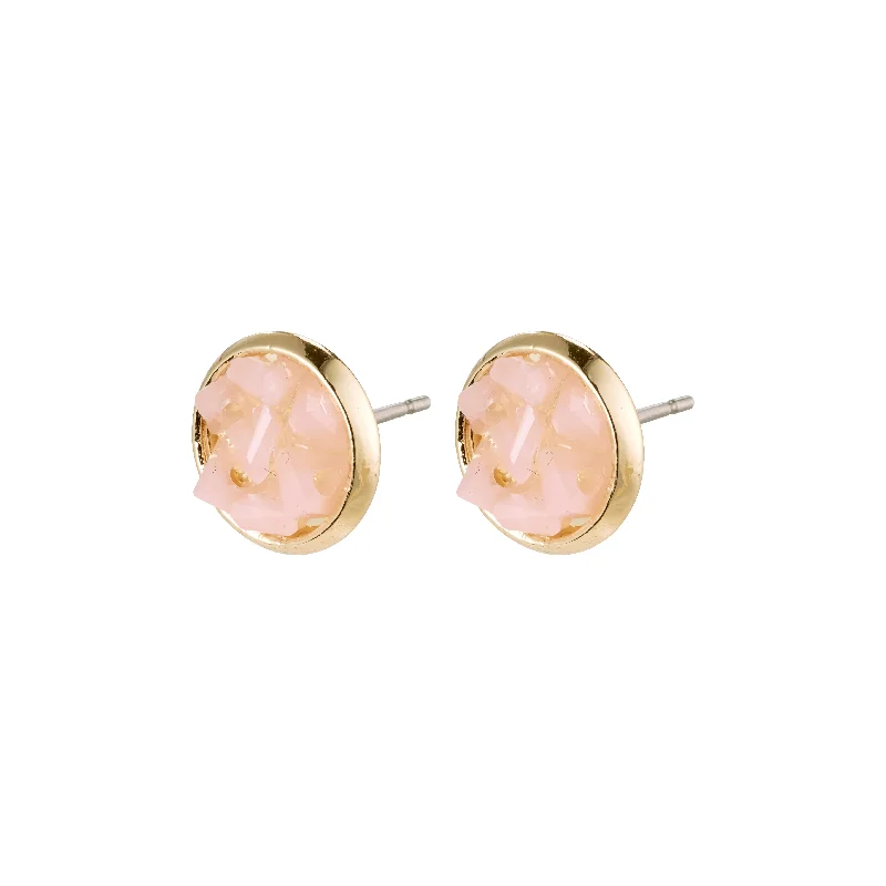 Two - Tone Gold and Silver Plated Clover Stud Earrings for a Lucky and Stylish SymbolJOSEFINE earrings gold-plated