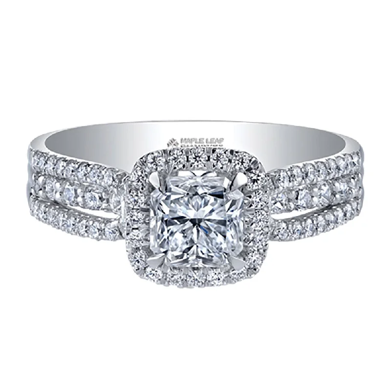 Art Deco - Inspired Women's Diamond Rings with Geometric Designs and Baguette - Cut DiamondsCanadian Radiant Cut Diamond Engagement Ring Art Deco - Inspired Women's Diamond Rings with Geometric Designs and Baguette - Cut DiamondsCanadian Radiant Cut Diamond Engagement Ring