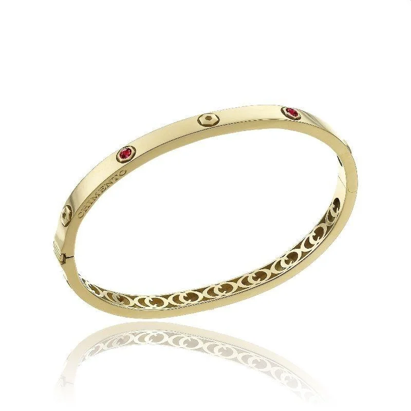 Maternity Bangles with Adjustable Sizes for Expectant Mothers Chimento Armillas Be Mine 18ct Yellow Gold 0.40ct Ruby Bangle Maternity Bangles with Adjustable Sizes for Expectant Mothers Chimento Armillas Be Mine 18ct Yellow Gold 0.40ct Ruby Bangle