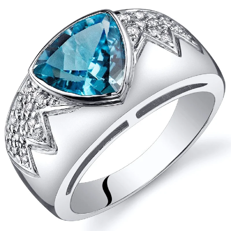 Sapphire Gemstone Rings in 18K White Gold with Diamond Accents for an Elegant EngagementSterling Silver 2 ct Swiss Blue Topaz Birthstone Ring Sapphire Gemstone Rings in 18K White Gold with Diamond Accents for an Elegant EngagementSterling Silver 2 ct Swiss Blue Topaz Birthstone Ring