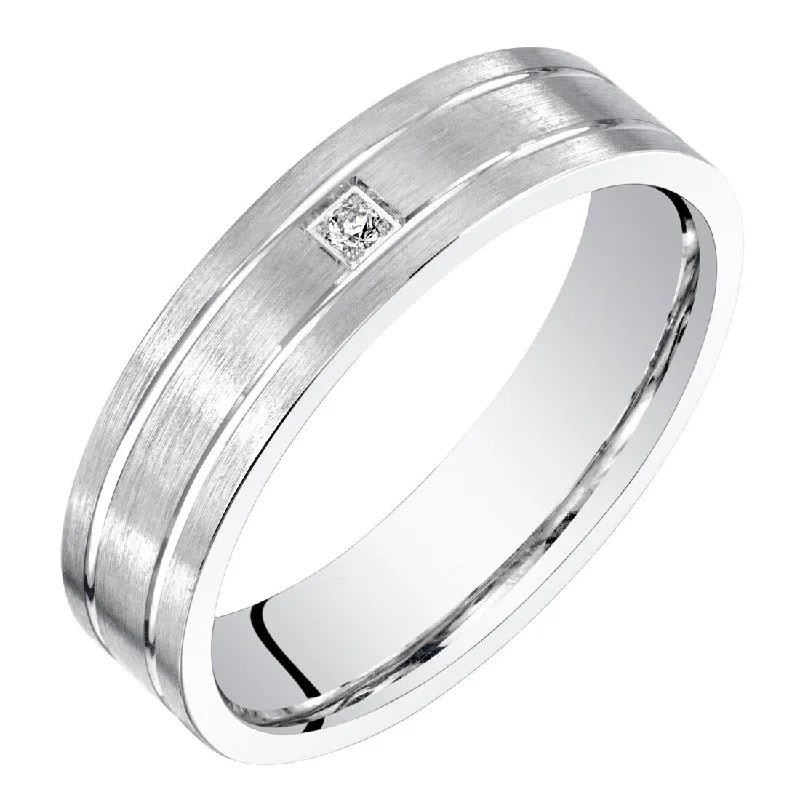 Cluster - Style Women's Diamond Rings with Multiple Small Diamonds Arranged in a Stunning PatternMens 14k White Gold Genuine Diamond Wedding Ring 5mm Cluster - Style Women's Diamond Rings with Multiple Small Diamonds Arranged in a Stunning PatternMens 14k White Gold Genuine Diamond Wedding Ring 5mm