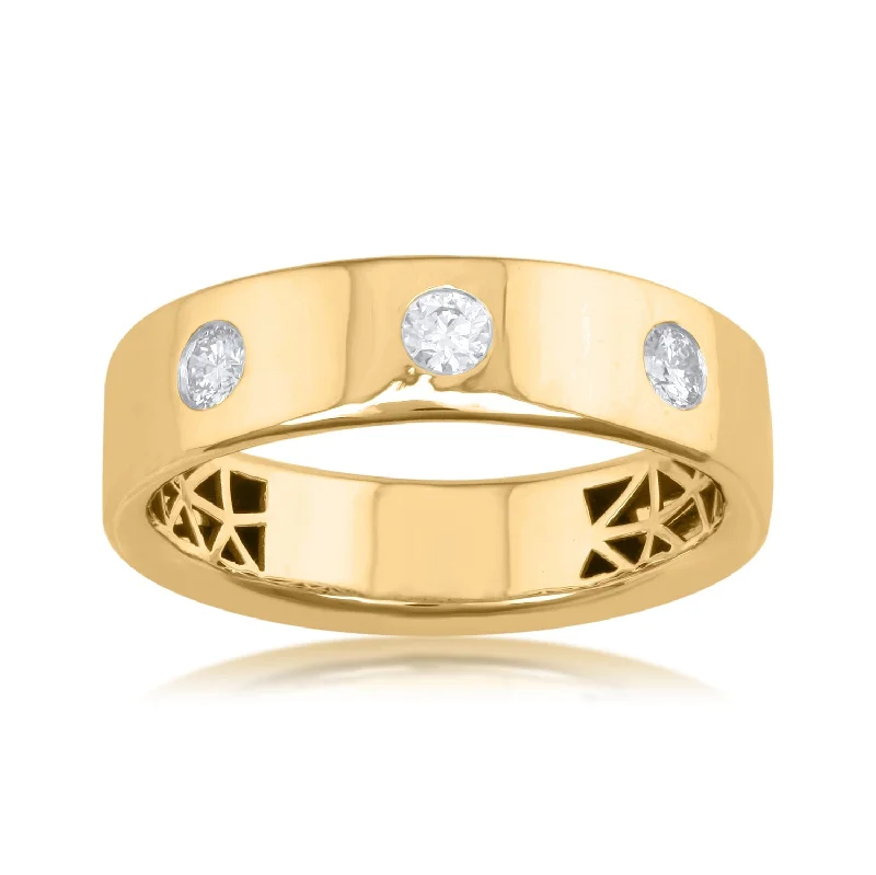 Women's Solitaire Diamond Rings with Round - Cut Diamonds and Platinum Settings for an Elegant Engagement18K YG Men's Diamond Ring-1pc Women's Solitaire Diamond Rings with Round - Cut Diamonds and Platinum Settings for an Elegant Engagement18K YG Men's Diamond Ring-1pc