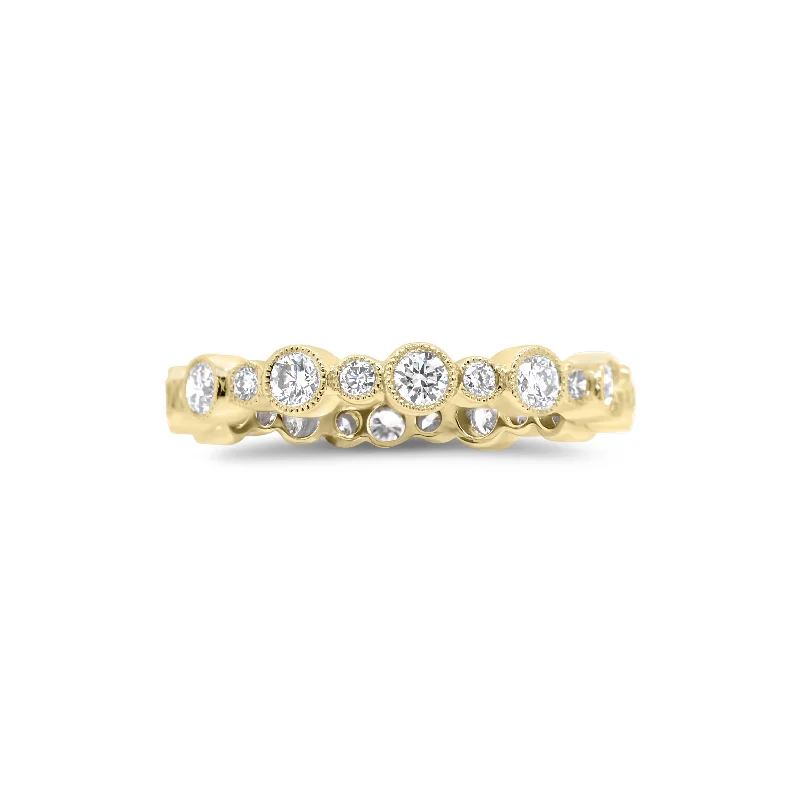Minimalist Fashion Rings in Stainless Steel with a Single Solitaire CrystalDiamond Eternity Band with Milgrain Minimalist Fashion Rings in Stainless Steel with a Single Solitaire CrystalDiamond Eternity Band with Milgrain