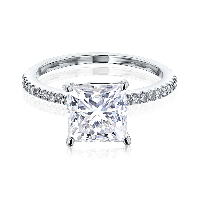 Men's Citrine Engagement Rings in Stainless Steel with a Stackable Band Design1.8ct Princess Petite Ring Men's Citrine Engagement Rings in Stainless Steel with a Stackable Band Design1.8ct Princess Petite Ring