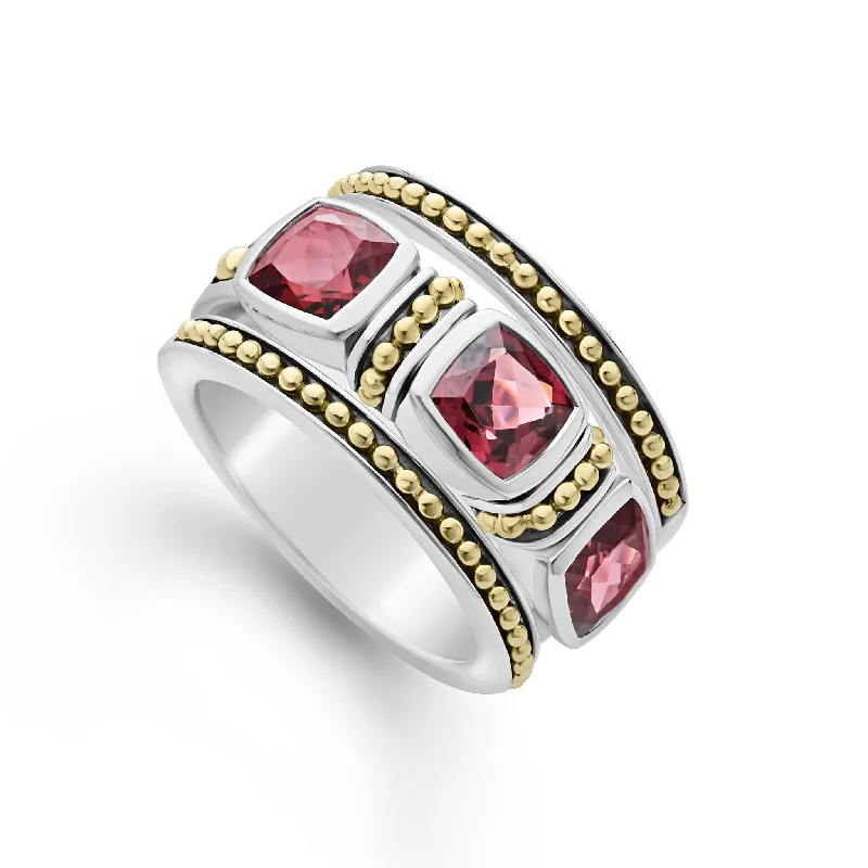 Fashion Rings with Initial Charms in Silver - Plated Metal for a Custom AccessoryRhodolite Garnet Stacking Rings (Size 6) Fashion Rings with Initial Charms in Silver - Plated Metal for a Custom AccessoryRhodolite Garnet Stacking Rings (Size 6)