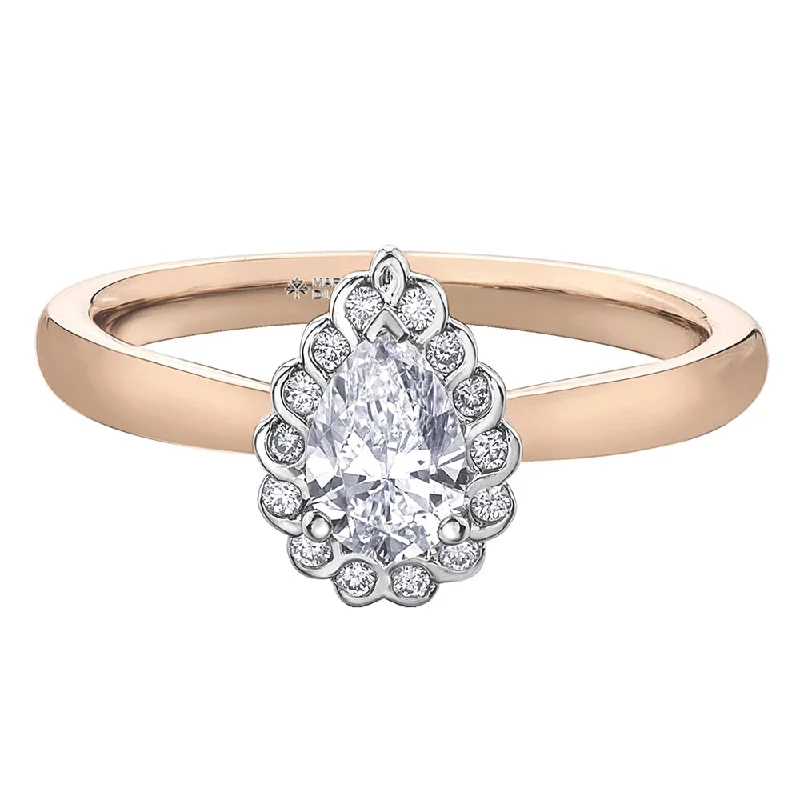 Women's Solitaire Diamond Rings with Round - Cut Diamonds and Platinum Settings for an Elegant EngagementTides of Love Pear Canadian Diamond Solitaire Ring Women's Solitaire Diamond Rings with Round - Cut Diamonds and Platinum Settings for an Elegant EngagementTides of Love Pear Canadian Diamond Solitaire Ring