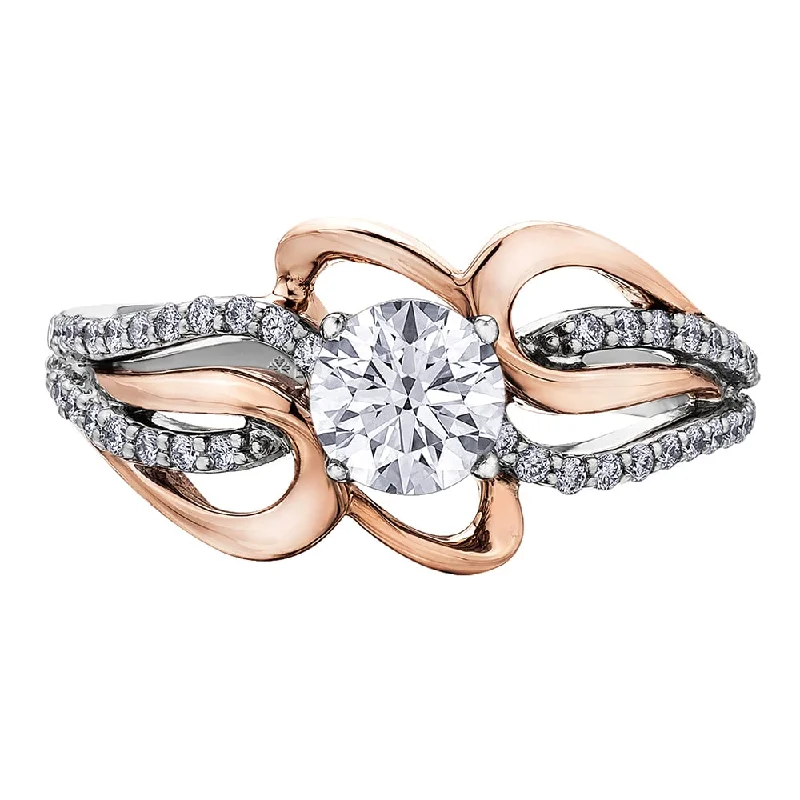 Women's Diamond Rings with Opal Inlays and Diamond Accents for a Mysterious and Iridescent LookUnique Eternal Flames Canadian Diamond Engagement Ring Women's Diamond Rings with Opal Inlays and Diamond Accents for a Mysterious and Iridescent LookUnique Eternal Flames Canadian Diamond Engagement Ring