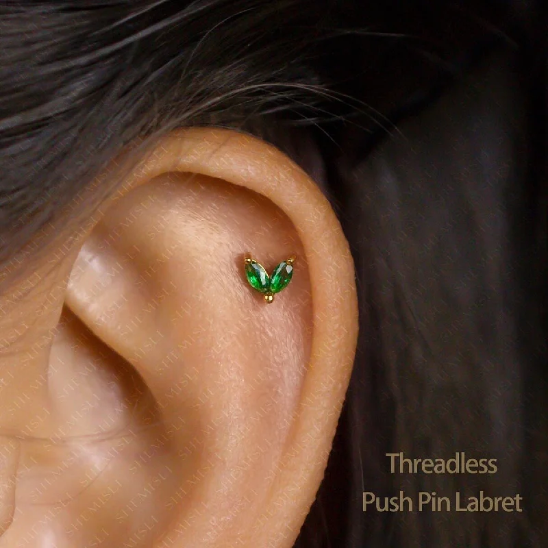 Men's Stainless Steel Skull Stud Earrings with Black Enamel for an Edgy and Rock - Inspired StyleTiny 2 Leaf Emerald Stone Threadless Flat Back Earrings, 20,18,16ga, 5-10mm, Unisex, Surgical Steel, SHEMISLI SS548 Men's Stainless Steel Skull Stud Earrings with Black Enamel for an Edgy and Rock - Inspired StyleTiny 2 Leaf Emerald Stone Threadless Flat Back Earrings, 20,18,16ga, 5-10mm, Unisex, Surgical Steel, SHEMISLI SS548