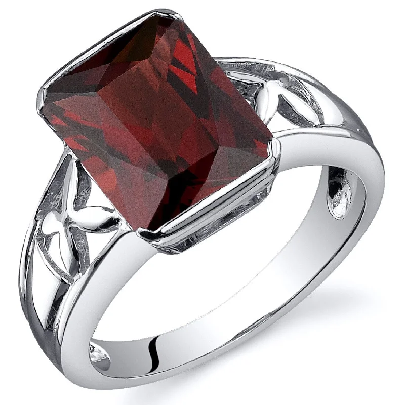 Tourmaline Gemstone Rings in 18K Two - Tone Gold with a Floral - Shaped Setting for a Feminine TouchSterling Silver 4 ct Garnet Solitaire Ring Tourmaline Gemstone Rings in 18K Two - Tone Gold with a Floral - Shaped Setting for a Feminine TouchSterling Silver 4 ct Garnet Solitaire Ring