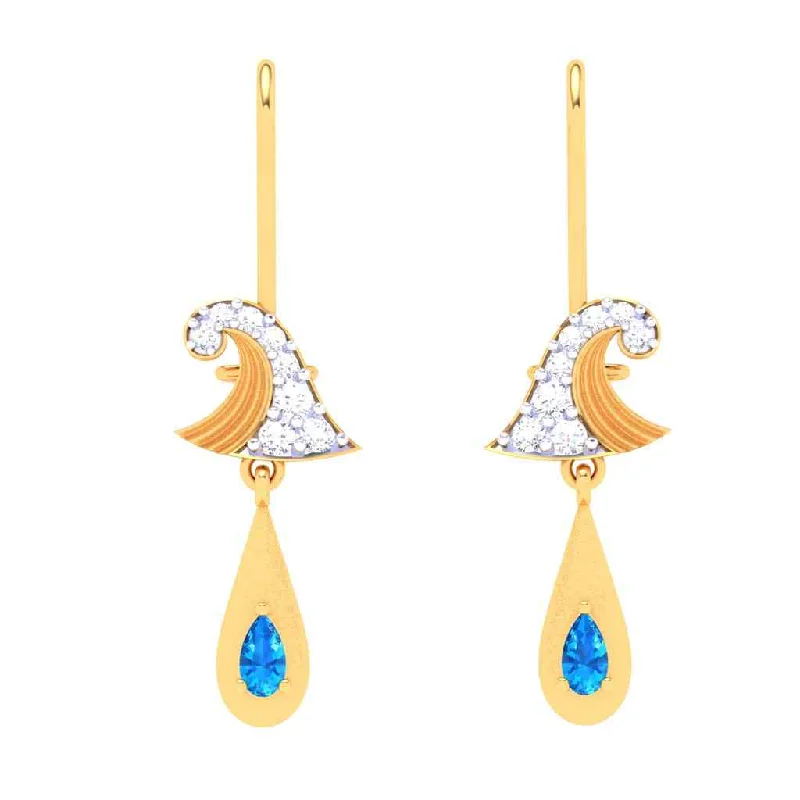 Women's Diamond Rings with Side - Stone Pave Setting for a Sparkling and Continuous Shine14k Gold Earrings With Striking Gems From Amazea Collection Women's Diamond Rings with Side - Stone Pave Setting for a Sparkling and Continuous Shine14k Gold Earrings With Striking Gems From Amazea Collection