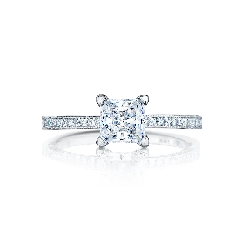 Art Deco - Inspired Women's Diamond Rings with Geometric Designs and Baguette - Cut DiamondsTacori Sculpted Crescent Princess Solitaire Engagement Ring Art Deco - Inspired Women's Diamond Rings with Geometric Designs and Baguette - Cut DiamondsTacori Sculpted Crescent Princess Solitaire Engagement Ring