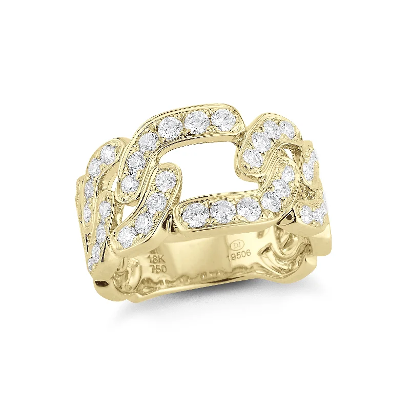 Vintage - Reproduction Fashion Rings in Bronze with Cameo - Style MedallionsChain Link Diamond Ring Vintage - Reproduction Fashion Rings in Bronze with Cameo - Style MedallionsChain Link Diamond Ring