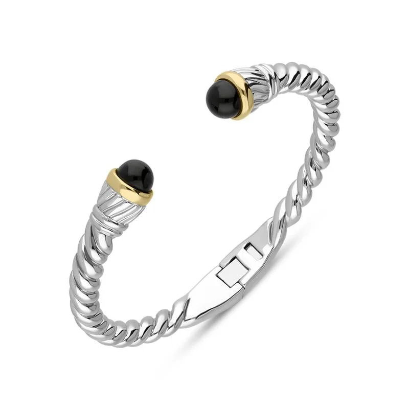 Statement Bangles with Oversized Rhinestone Clusters Sterling Silver Whitby Jet Bead Hinged Torc Twist Bangle Statement Bangles with Oversized Rhinestone Clusters Sterling Silver Whitby Jet Bead Hinged Torc Twist Bangle