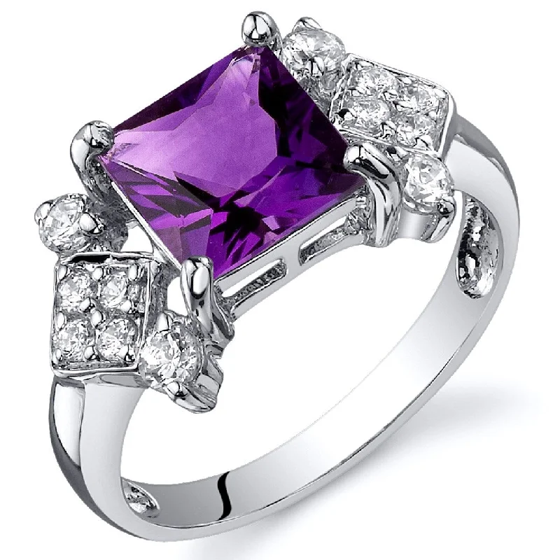 Lapis Lazuli Gemstone Rings in Sterling Silver with a Star - Shaped Setting for a Celestial - Inspired PieceSterling Silver 1.5 ct Amethyst Birthstone Ring Lapis Lazuli Gemstone Rings in Sterling Silver with a Star - Shaped Setting for a Celestial - Inspired PieceSterling Silver 1.5 ct Amethyst Birthstone Ring