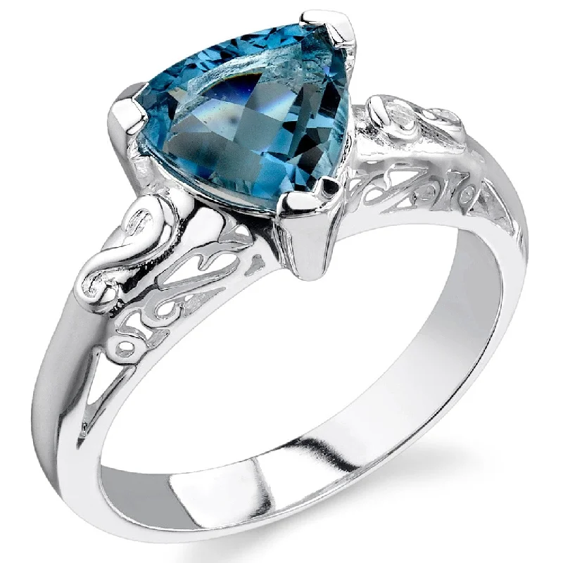 Peridot Gemstone Rings in 14K Gold - Filled Metal with a Pave - Set Band for a Sparkling LookSterling Silver 2 ct London Blue Topaz Solitaire Ring Peridot Gemstone Rings in 14K Gold - Filled Metal with a Pave - Set Band for a Sparkling LookSterling Silver 2 ct London Blue Topaz Solitaire Ring