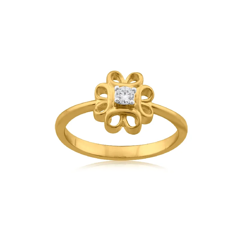 Women's Diamond Rings with Sapphire Accents in Blue for a Colorful and Sophisticated Touch18K YG Fancy Diamond Ring-1pc Women's Diamond Rings with Sapphire Accents in Blue for a Colorful and Sophisticated Touch18K YG Fancy Diamond Ring-1pc