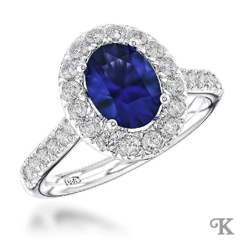 Men's Lapis Lazuli Engagement Rings in Sterling Silver with a Star - Shaped Stone SettingEvie Oval Halo Men's Lapis Lazuli Engagement Rings in Sterling Silver with a Star - Shaped Stone SettingEvie Oval Halo