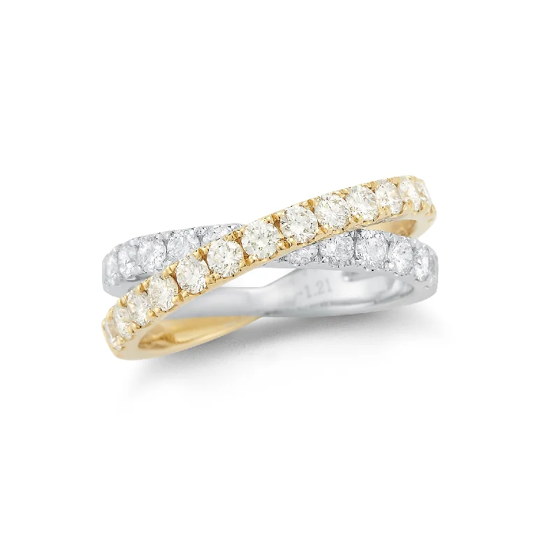 Beaded Fashion Rings in Natural Stones and Cotton Cord for a Handmade AestheticTwo-tone Interlock Diamond Ring Beaded Fashion Rings in Natural Stones and Cotton Cord for a Handmade AestheticTwo-tone Interlock Diamond Ring