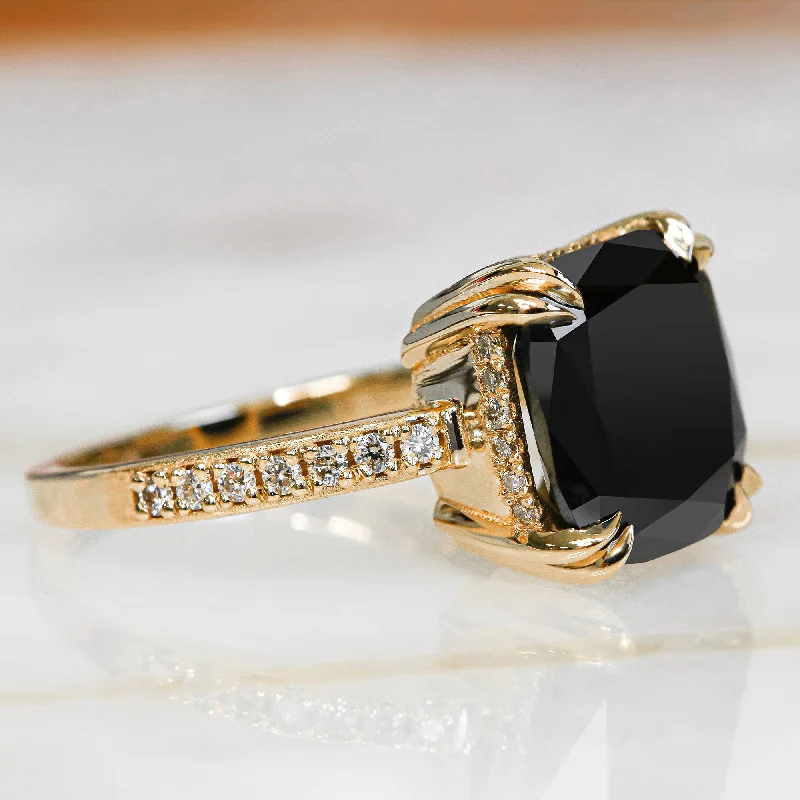 Heart - Shaped Women's Diamond Rings in Rose Gold for a Romantic and Symbolic GiftMagellanic Cloud Art Deco Natural Black Diamond Cushion Engagement Ring Heart - Shaped Women's Diamond Rings in Rose Gold for a Romantic and Symbolic GiftMagellanic Cloud Art Deco Natural Black Diamond Cushion Engagement Ring