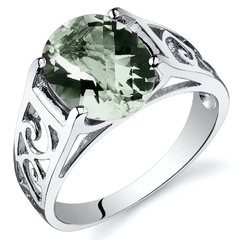 Lapis Lazuli Gemstone Rings in Sterling Silver with a Star - Shaped Setting for a Celestial - Inspired PieceSterling Silver 2.25 ct Green Amethyst Solitaire Ring Lapis Lazuli Gemstone Rings in Sterling Silver with a Star - Shaped Setting for a Celestial - Inspired PieceSterling Silver 2.25 ct Green Amethyst Solitaire Ring