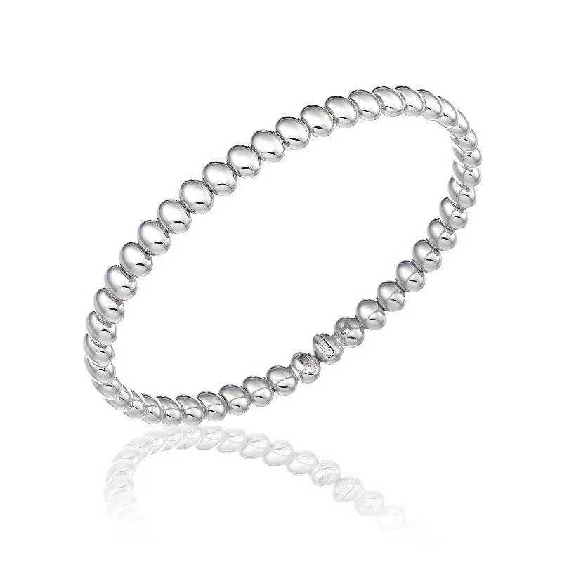 Wood - Carved Bangles with Intricate Celtic Patterns Chimento Armillas Acqua 18ct White Gold Droplets Bangle Wood - Carved Bangles with Intricate Celtic Patterns Chimento Armillas Acqua 18ct White Gold Droplets Bangle