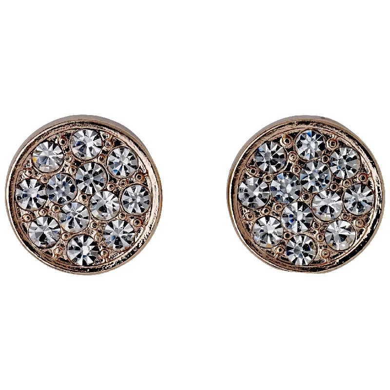 Adjustable - Back Crystal Stud Earrings in Clear for a Sparkling and Versatile PieceGRACE earrings rosegold-plated Adjustable - Back Crystal Stud Earrings in Clear for a Sparkling and Versatile PieceGRACE earrings rosegold-plated