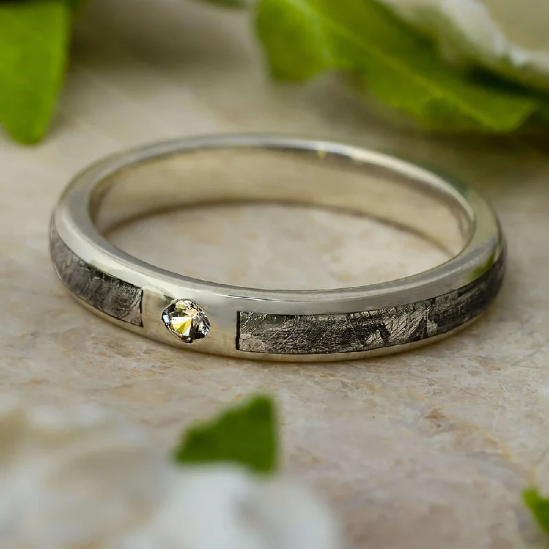 Men's Malachite Engagement Rings in 14K Gold with a Carved Stone CenterpiecePolished Gold Meteorite Engagement Ring With Moissanite Men's Malachite Engagement Rings in 14K Gold with a Carved Stone CenterpiecePolished Gold Meteorite Engagement Ring With Moissanite