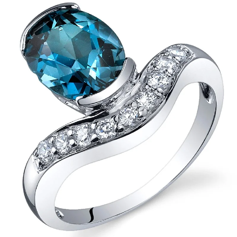 Opal Gemstone Rings in Rose Gold with a Milgrain Edge for a Feminine and Romantic StyleSterling Silver 2 ct London Blue Topaz Birthstone Ring Opal Gemstone Rings in Rose Gold with a Milgrain Edge for a Feminine and Romantic StyleSterling Silver 2 ct London Blue Topaz Birthstone Ring