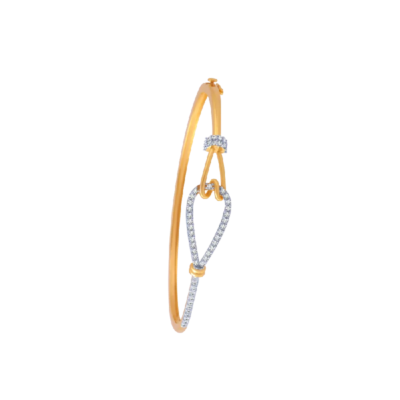 Halo - Style Women's Diamond Rings with a Center Diamond Surrounded by Smaller Diamonds in 18K Gold14KT (585) Yellow Gold And American Diamond Bangle For Women Halo - Style Women's Diamond Rings with a Center Diamond Surrounded by Smaller Diamonds in 18K Gold14KT (585) Yellow Gold And American Diamond Bangle For Women