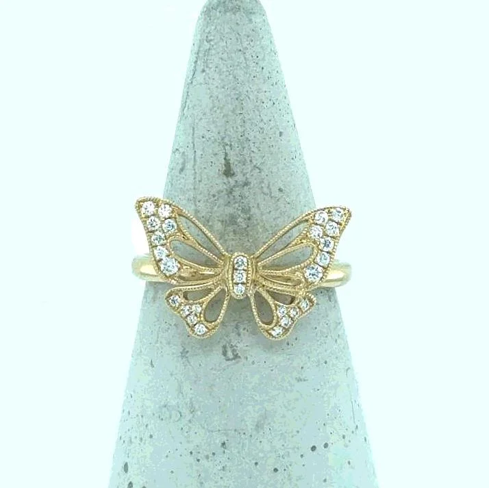 Beaded Fashion Rings in Natural Stones and Cotton Cord for a Handmade Aesthetic14K Yellow Gold Diamond Butterfly Ring Beaded Fashion Rings in Natural Stones and Cotton Cord for a Handmade Aesthetic14K Yellow Gold Diamond Butterfly Ring