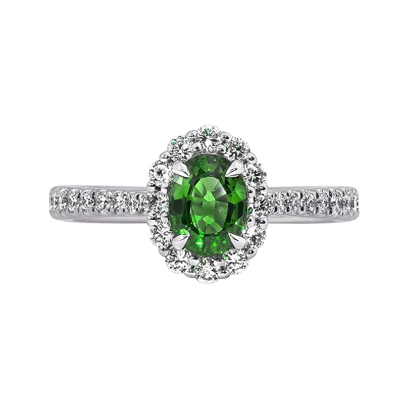 Open - Band Fashion Rings in Sterling Silver with Gemstone InlaysEmerald and Diamond Halo Ring Open - Band Fashion Rings in Sterling Silver with Gemstone InlaysEmerald and Diamond Halo Ring