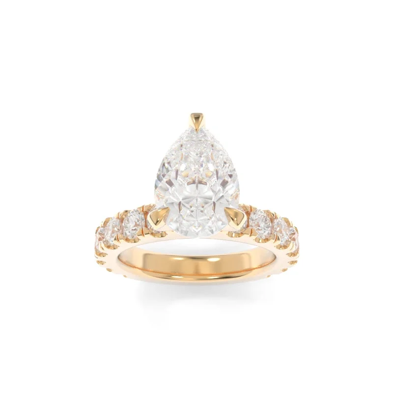 Men's Topaz Engagement Rings in 10K Gold with a Channel - Set Diamond BandSimone Ring Pear Men's Topaz Engagement Rings in 10K Gold with a Channel - Set Diamond BandSimone Ring Pear