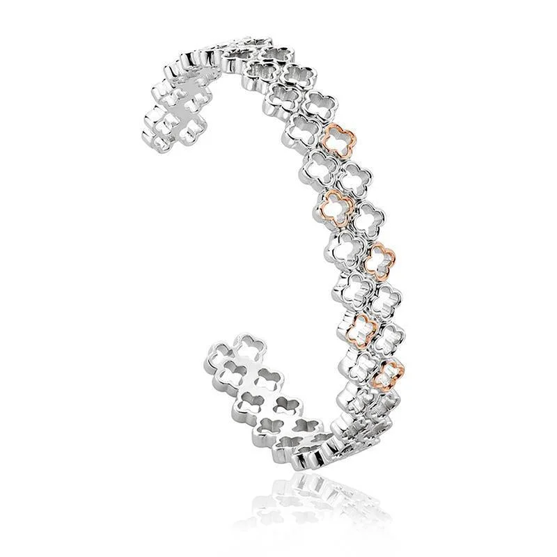 Holiday - Themed Bangles for Christmas or Valentine's Day Clogau Tudor Court Sterling Silver 9ct Rose Gold Bangle D Holiday - Themed Bangles for Christmas or Valentine's Day Clogau Tudor Court Sterling Silver 9ct Rose Gold Bangle D