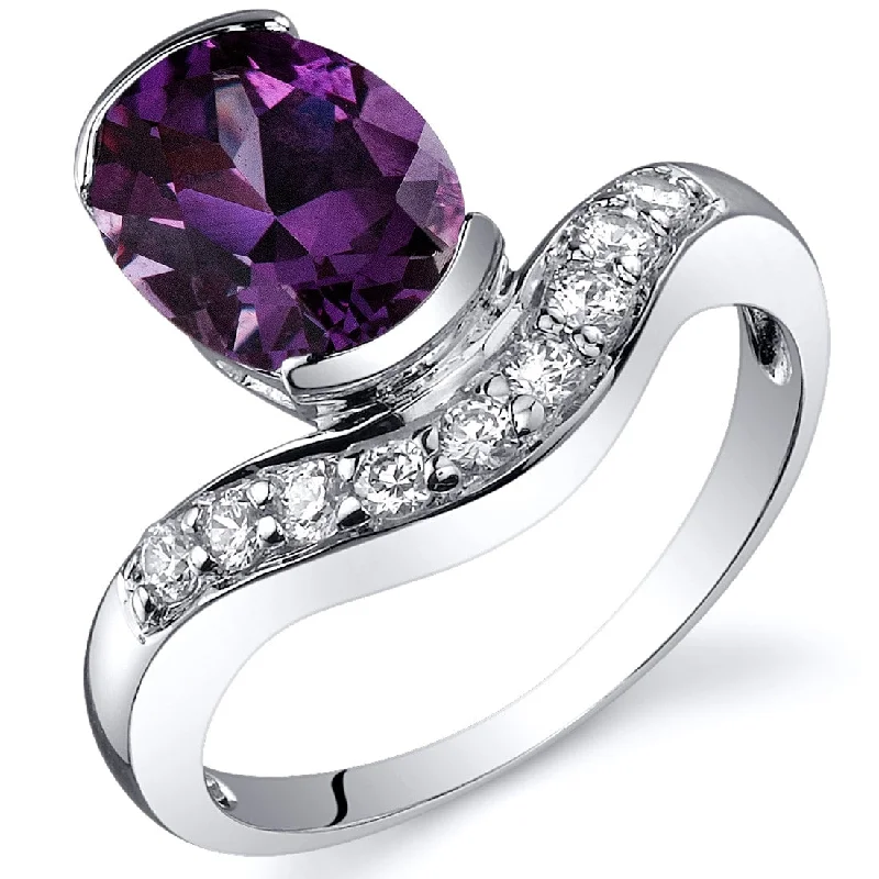 Jasper Gemstone Rings in 18K Gold Vermeil with a Matte Finish for a Subtle and Elegant LookSterling Silver 2.75 ct Color-changing Alexandrite Ring